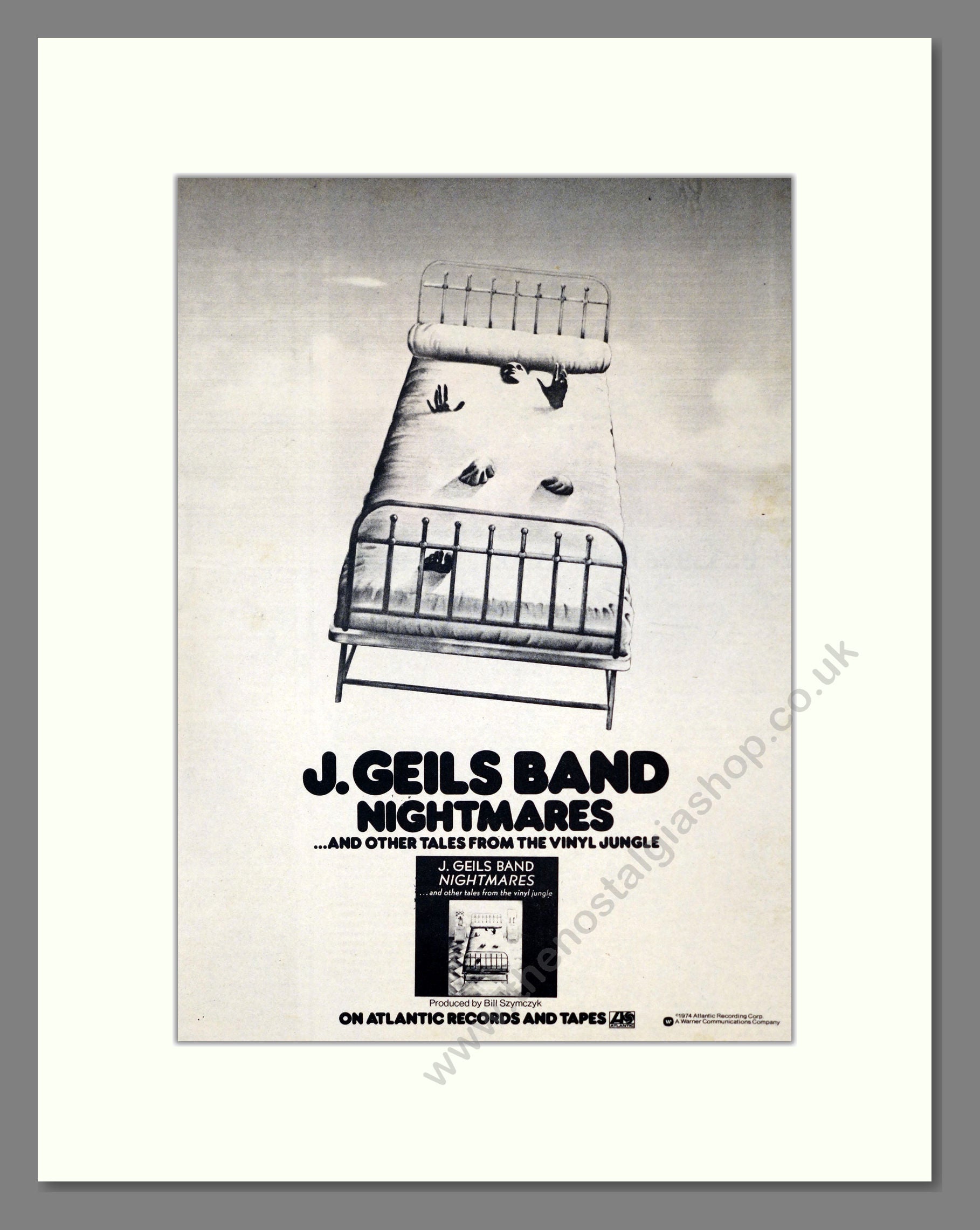 J. Geils Band - Nightmares. Vintage Advert 1974 (ref AD301920)