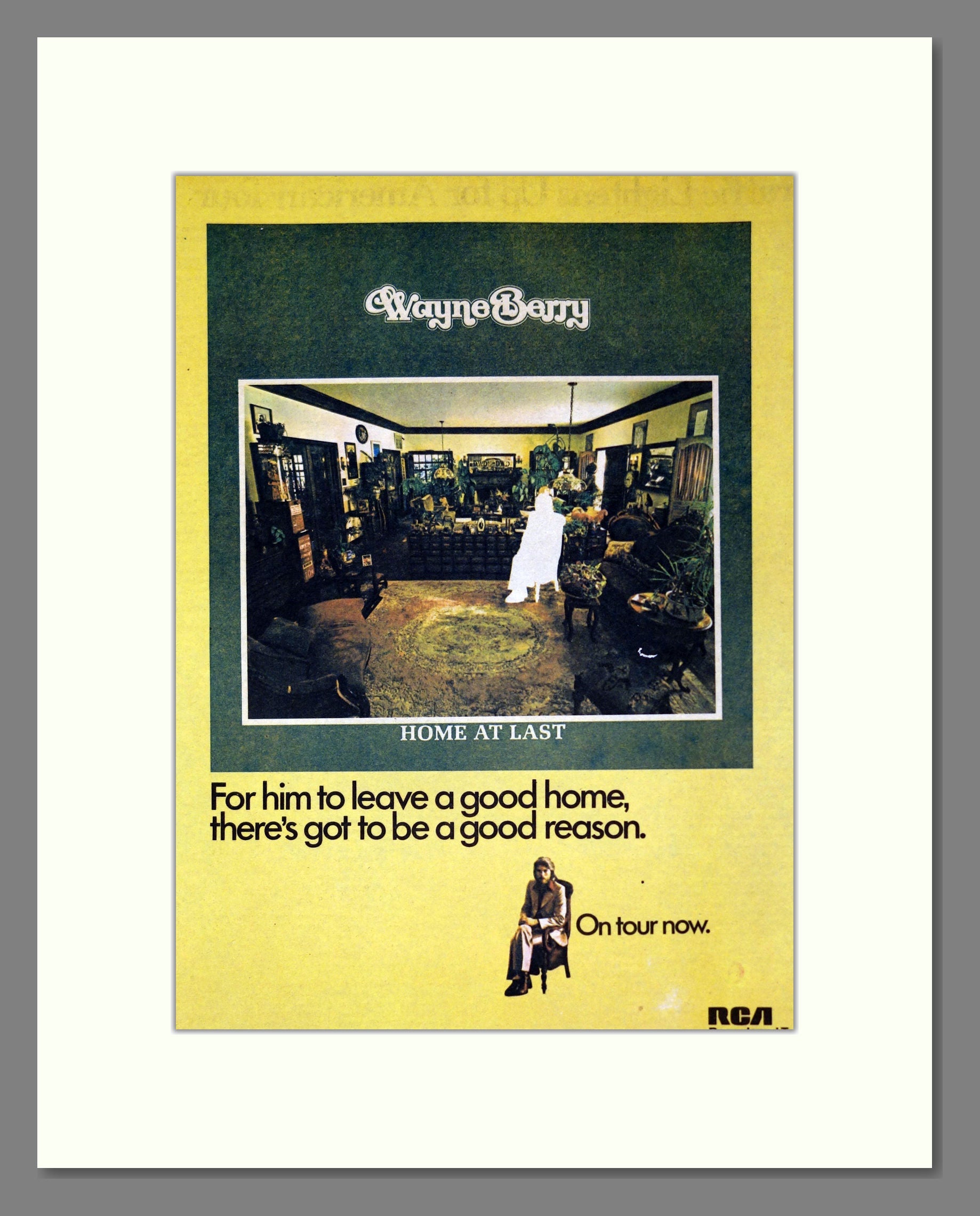 Wayne Berry - Home At Last. Vintage Advert 1974 (ref AD301924)