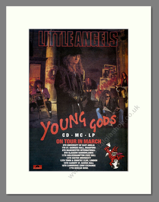 Little Angels - Young Gods. Vintage Advert 1991 (ref AD18011)