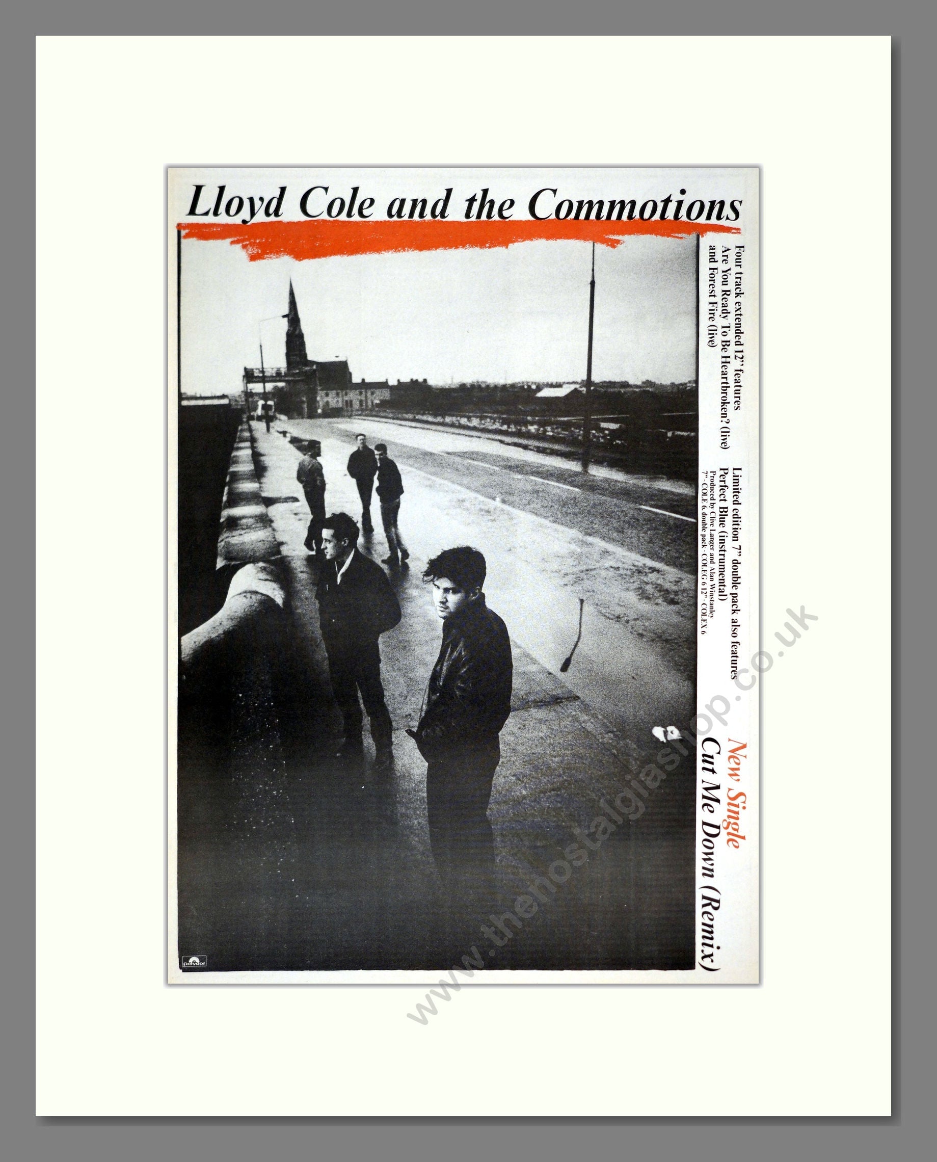 Lloyd Cole And The Commotions - Cut Me Down. Vintage Advert 1986 (ref AD18018)