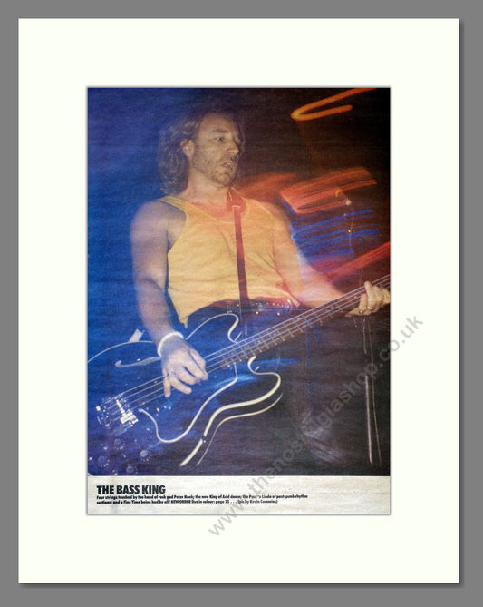 The Bass King - Peter Hook. Vintage Advert 1989 (ref AD18023)