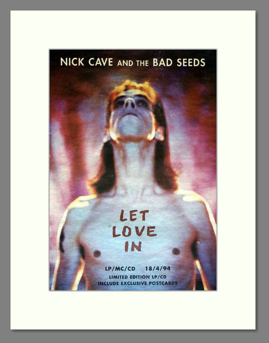 Nick Cave And The Bad Seeds - Let Love In. Vintage Advert 1994 (ref AD18033)