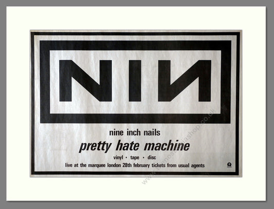 Nine Inch Nails - Pretty Hate Machine. Vintage Advert 1991 (ref AD18039)