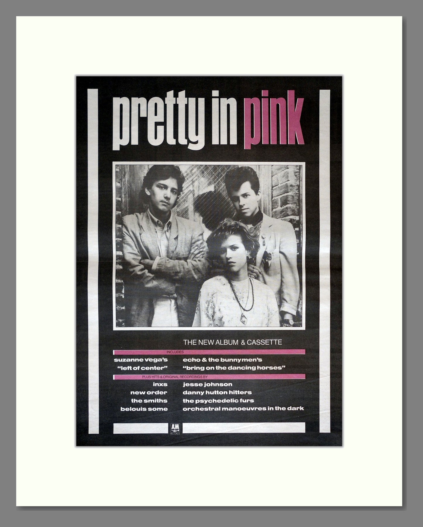 Pretty In Pink - Soundtrack. Vintage Advert 1986 (ref AD18049)