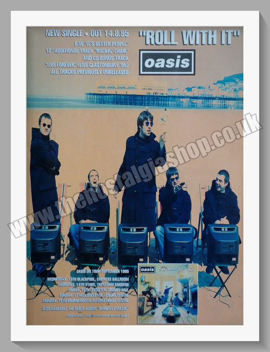 Oasis. Roll With It. 1995. Original advert. (ref AD56482)