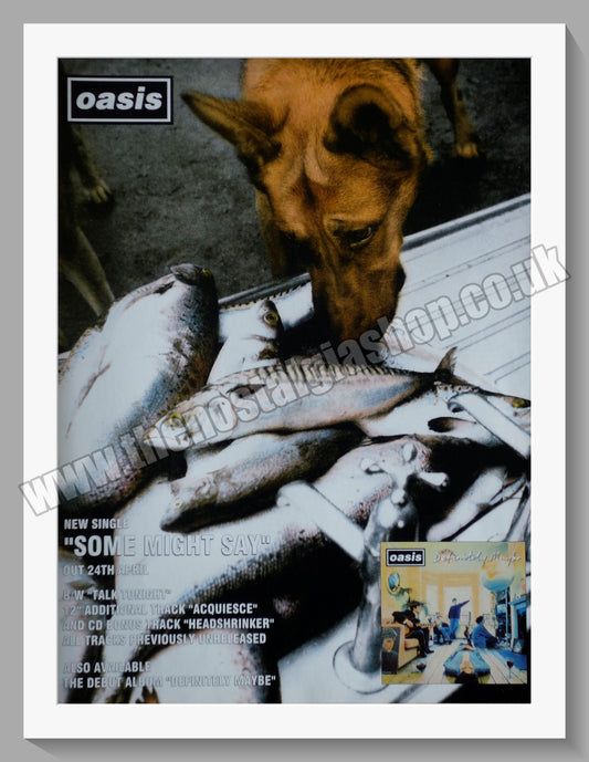 Oasis. Some Might Say. 1995. Original advert. (ref AD56485)