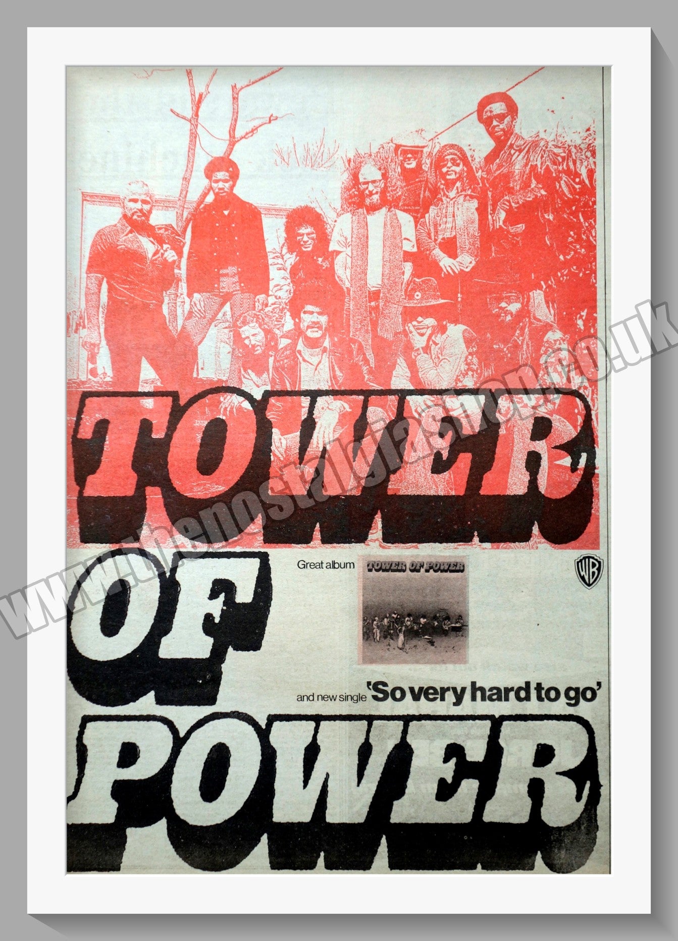 Tower Of Power. So Very Hard To Go. Original Advert 1973 (ref AD14241)