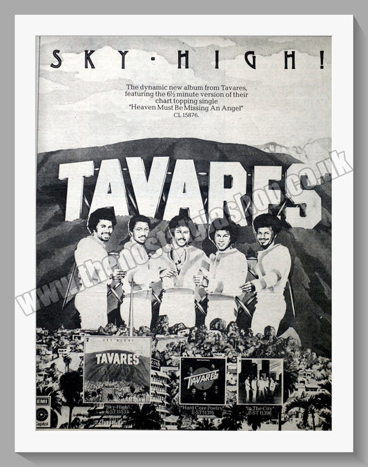 Tavares. Sky High. Original Advert 1976 (ref AD14245)