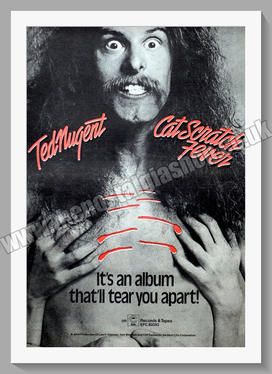 Ted Nugent Cat Scratch Fever. Original Advert 1977 (ref AD14251)