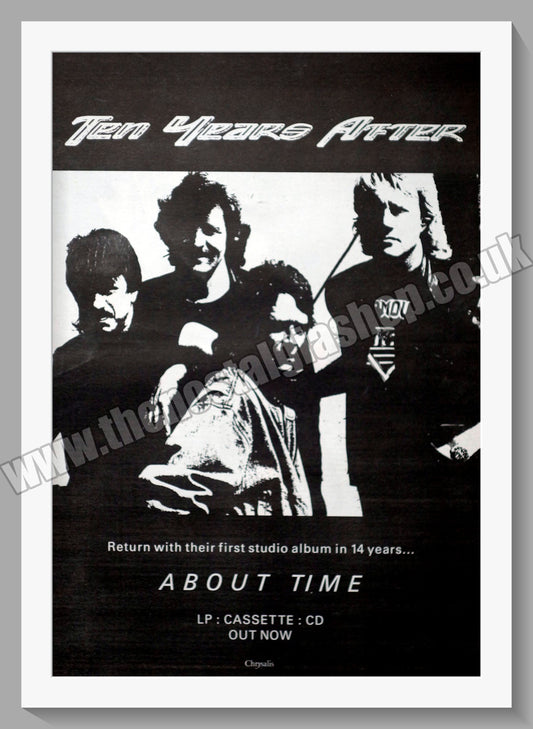 Ten Years After. About Time. Original Advert 1989 (ref AD14265)