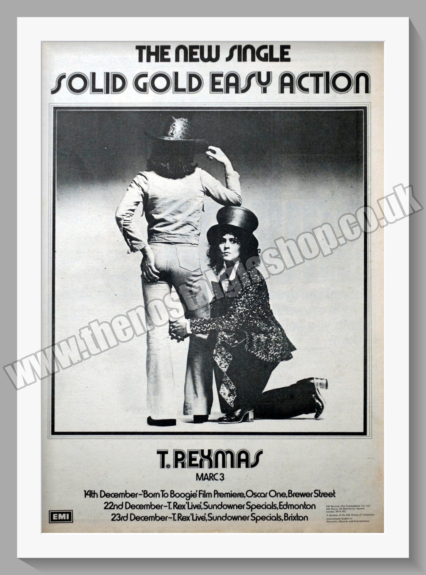 T. Rex. T.Rexmas. Original Advert 1972 (ref AD14230)