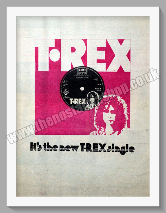 T. Rex. Light Of Love. Original Advert 1974 (ref AD14234)