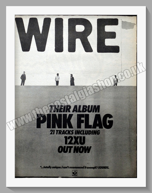 Wire. Pink Flag. Original Vintage Advert 1977 (ref AD14350)