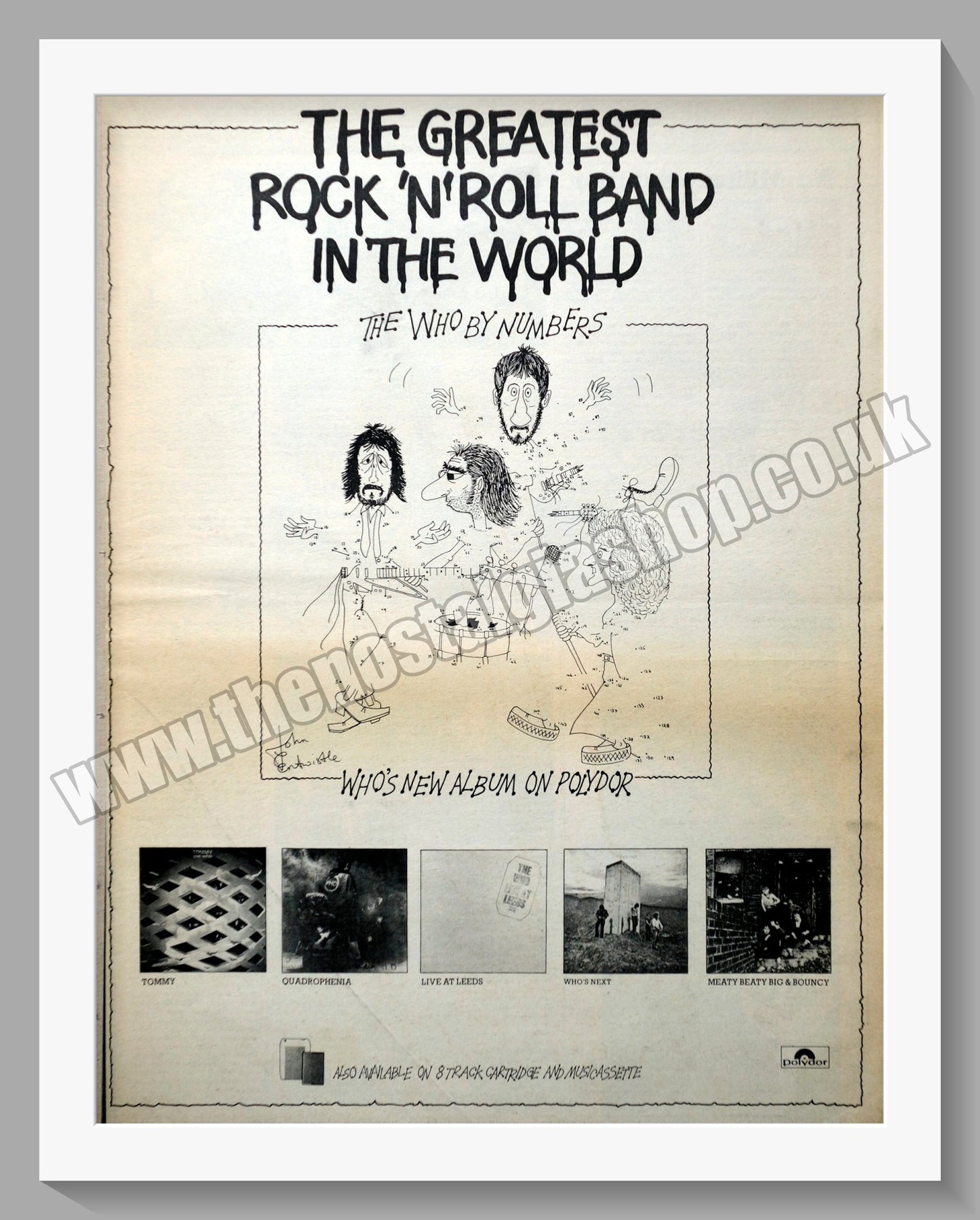 Who (The). Who By Numbers. Original Vintage Advert 1975 (ref AD14401)