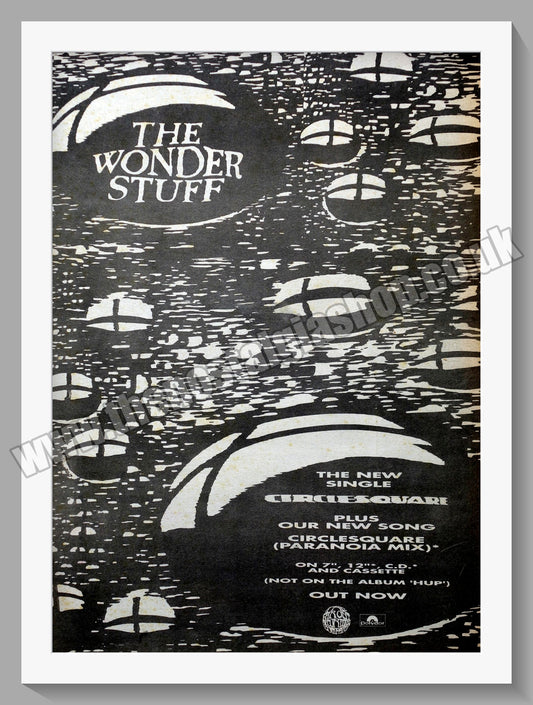 Wonder Stuff (The). Circlesquare. Original Vintage Advert 1990 (ref AD14419)