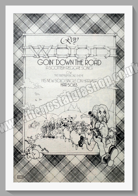 Roy Wood. Goin' Down The Road. Original Vintage Advert 1974 (ref AD14431)