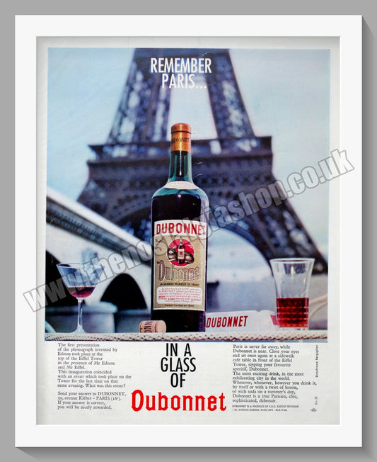 Dubonnet. Original Advert 1960 (ref AD300167)