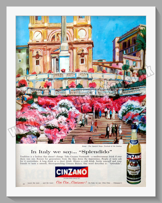 Cinzano Bianco. Original Advert 1963 (ref AD300195)