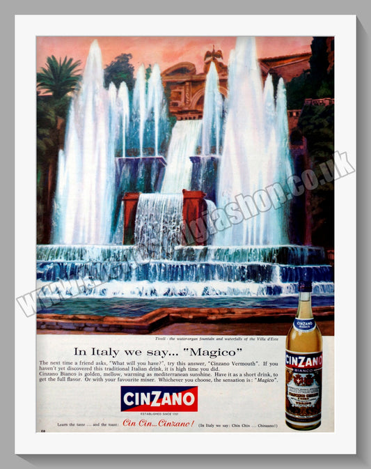 Cinzano Bianco. Original Advert 1963 (ref AD300196)