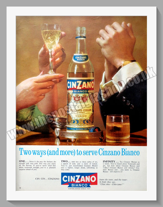 Cinzano Bianco. Original Advert 1964 (ref AD300197)