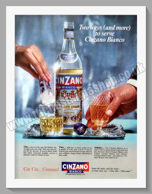 Cinzano Bianco. Original Advert 1965 (ref AD300198)