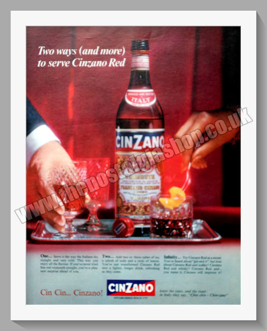 Cinzano Bianco. Original Advert 1965 (ref AD300199)