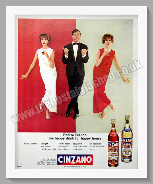 Cinzano Bianco. Original Advert 1966 (ref AD300205)