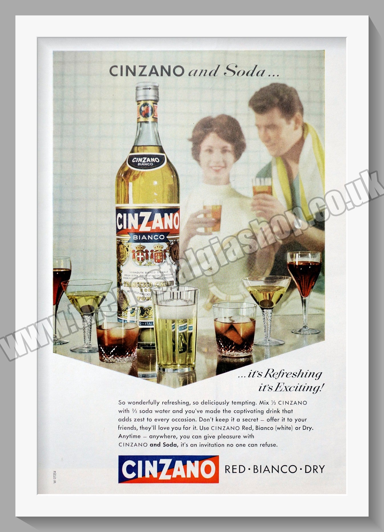 Cinzano Bianco. Original Advert 1960 (ref AD300206)