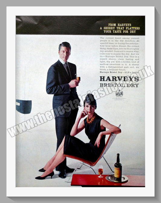 Harveys Bristol Sherry. Original Advert 1960 (ref AD300244)