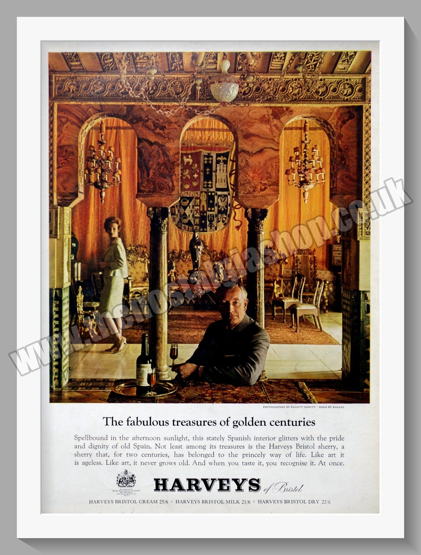 Harveys Bristol Sherry. Original Advert 1962 (ref AD300245)