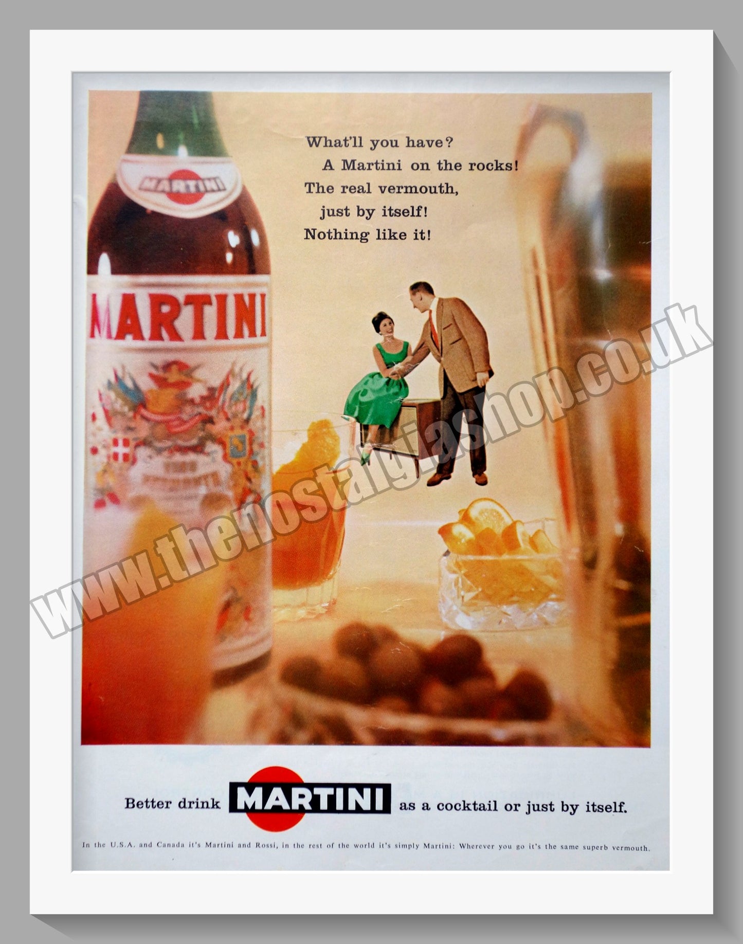 Martini Vermouth. Original Advert 1960 (ref AD300262)