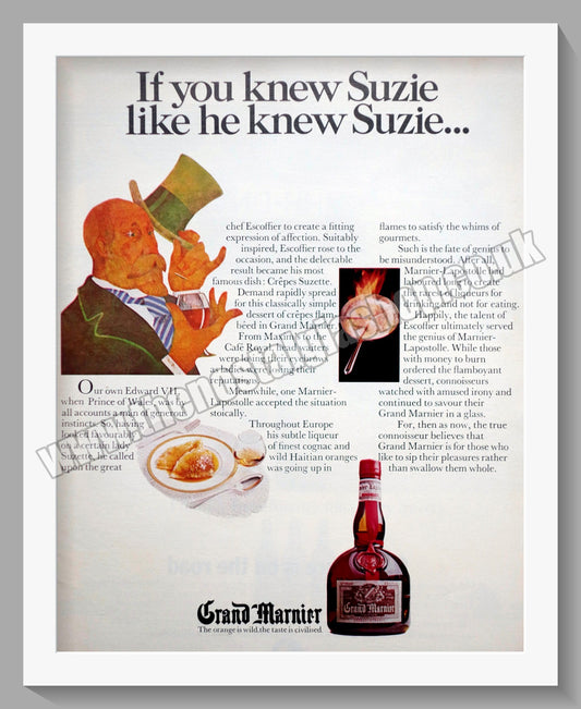 Grand Marnier. Original  Advert 1968 (ref AD300379)