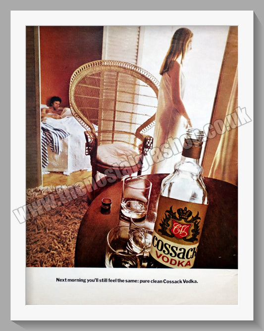 Cossack Vodka. Original  Advert 1970 (ref AD300388)