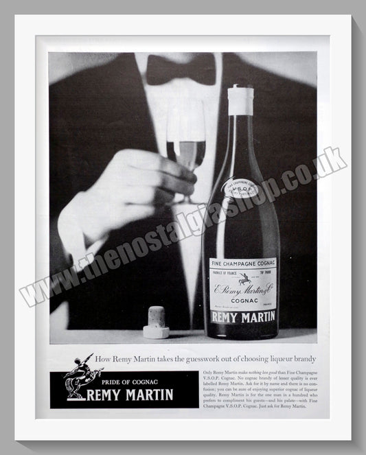 Remy Martin Cognac Brandy. Original Advert 1964 (ref AD300410)