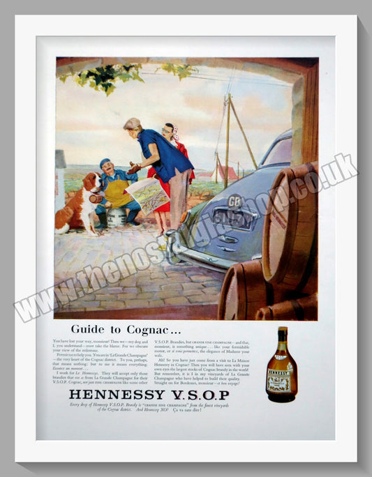 Hennessy V.S.O.P Brandy. Original Advert 1960 (ref AD300423)