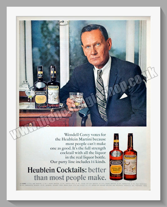 Heublein Extra Dry Martini. Original Advert 1966 (ref AD300459)