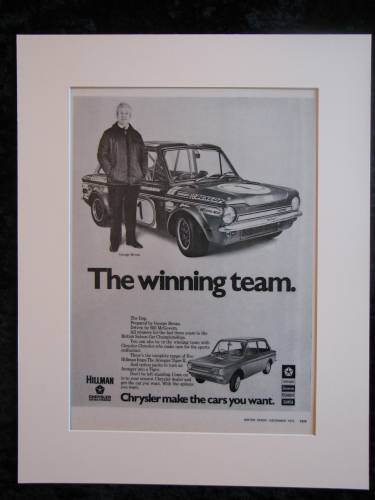 HILLMAN IMP  advert 1972 (ref AD125)