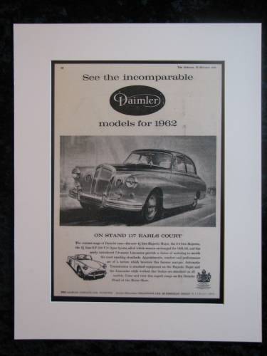 Daimler New Range Original advert 1961 (ref AD131)