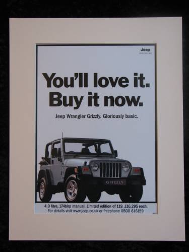 JEEP WRANGLER original advert 2002 (ref AD171)