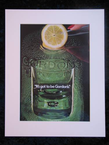 GORDONS GIN   original advert 1982 (ref AD212)