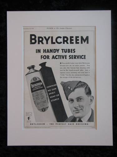 BRYLCREEM  original advert 1939  (ref AD292)