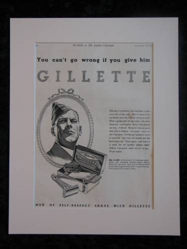 Gillette Original advert 1939  (ref AD293)