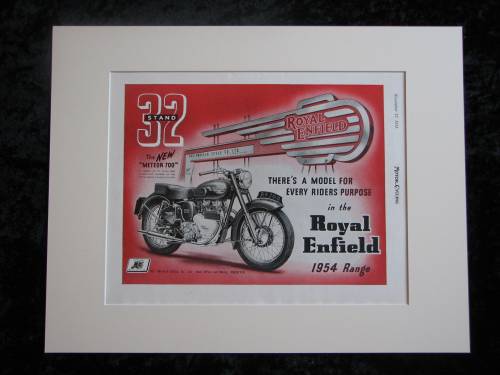 Royal Enfield Meteor 700 original advert 1953 (ref AD329)