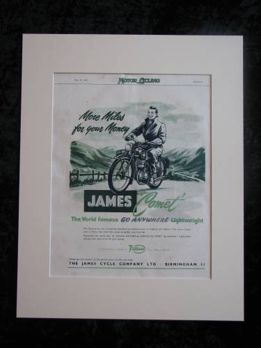 James Comet original advert 1952 (ref AD336)