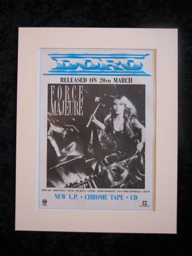 Doro Force Majeure original advert 1989 (ref AD382)