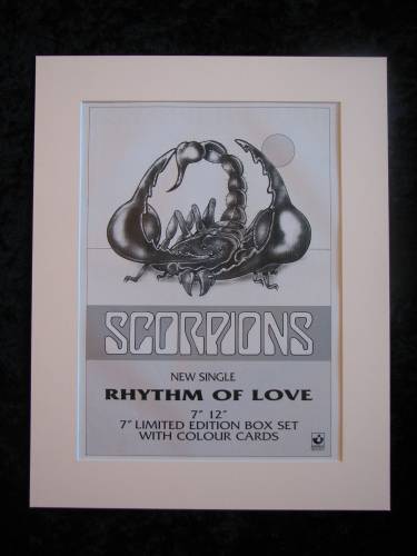 Scorpions Rhythm of love, original advert 1988 (ref AD384)