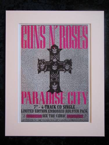 Guns N` Roses Paradise City  advert 1989 (ref AD394)